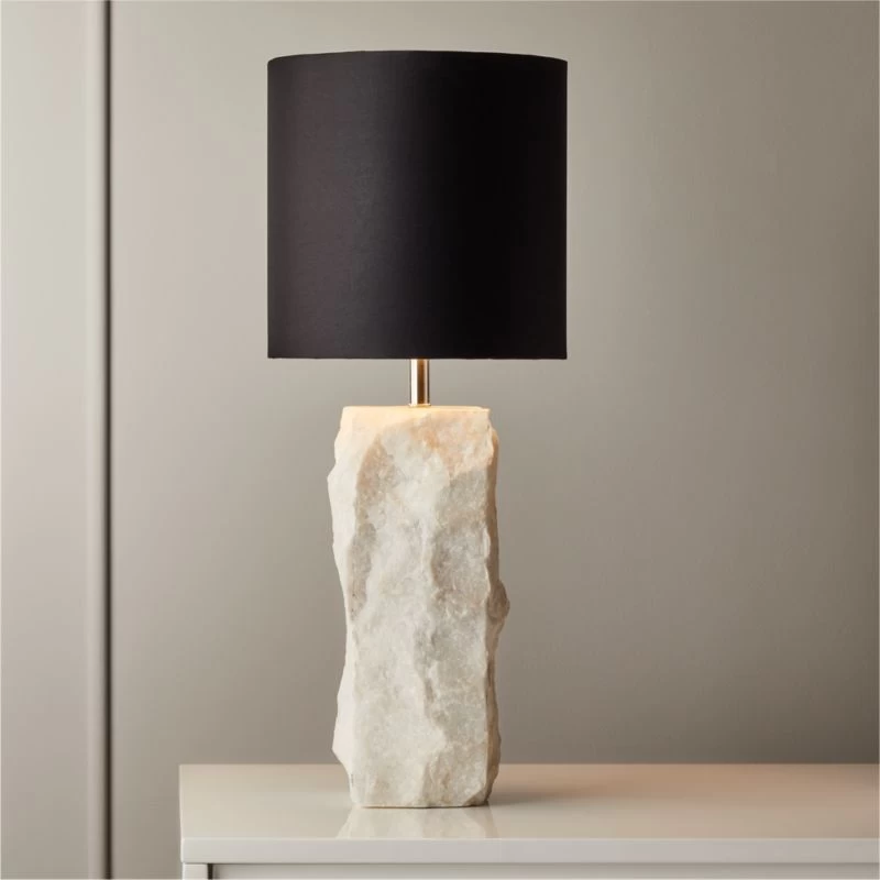 Raw Marble Table Lamp 4 Raw Marble Table Lamp - Image 2