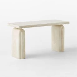 Remoli Swirled Cream Resin Desk -Chic Living Shop RemoliResinDesk3QBSSS23