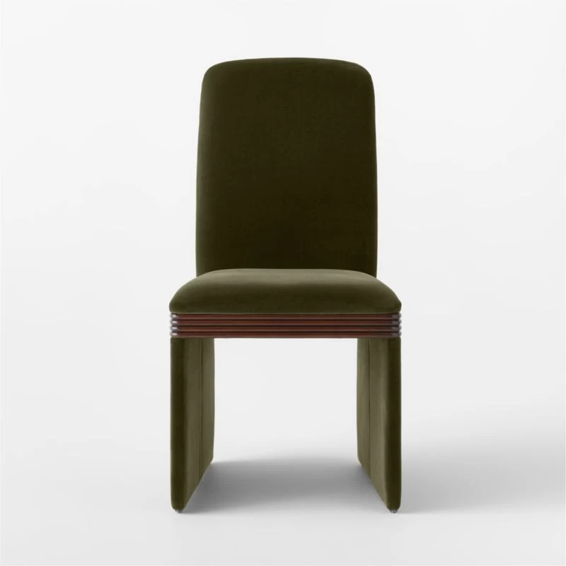 Rhodes Green Upholstered Velvet Dining Chair Set Of 4 5 Rhodes Green Upholstered Velvet Dining Chair Set Of 4 - Image 3