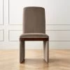Rhodes Taupe Upholstered Velvet Dining Chair -Chic Living Shop RhodesTpVltUphlsdDngChrSHF21