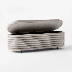 Rialto Pewter Storage Bench -Chic Living Shop RialtoPwtrStorageBench3QAVSSS22