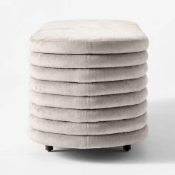 Rialto Pewter Storage Bench -Chic Living Shop RialtoPwtrStorageBenchSDSSS22