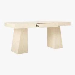 Ridge Bleached Oak Desk With Drawer -Chic Living Shop RidgeBleachedOakDesk3QAVF19
