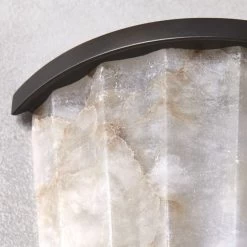 Riva Alabaster Outdoor Wall Sconce Light -Chic Living Shop RivaAlbstrOtdrSconceAVSHS23