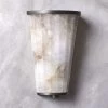 Riva Alabaster Outdoor Wall Sconce Light -Chic Living Shop RivaAlbstrOtdrSconceSHS23
