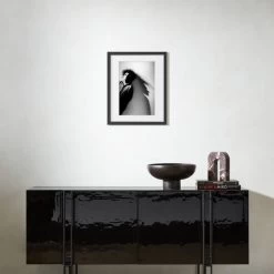 'Robert Smith Silhouette' Photographic Print In Black Frame 17.75''x21.75'' -Chic Living Shop RobertSmithSlhtBF17p5x21p5SHS23 3D