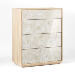 Rocca Stone 4-Drawer Chest -Chic Living Shop RoccaStone4DrawerChest3QSSF22