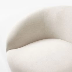 Roma Curved 2-Piece White Performance Fabric Sectional Sofa -Chic Living Shop RomaWht2PcSectAVSSS22