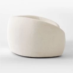 Roma Curved 2-Piece White Performance Fabric Sectional Sofa -Chic Living Shop RomaWht2PcSectSDSSS22