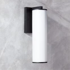 Ronda Indoor/Outdoor Matte Black Wall Sconce