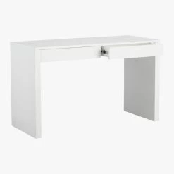 Runway 2-Drawer White Lacquered Wood Desk -Chic Living Shop RunwayDesk3QAVF15