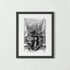 'Jimi Hendrix, 1969' Photographic Print In Black Frame 21.5"x17.5" -Chic Living Shop SEJHendrix69Bk17p5X21p5SS22 3D