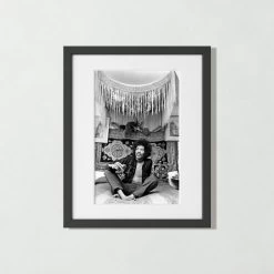 'Jimi Hendrix, 1969' Photographic Print In Black Frame 21.5"x17.5"