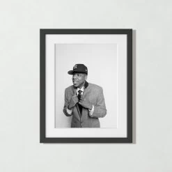 'Jay Z At MILK Studios' Photographic Print In Black Frame 17.5"x21.5"