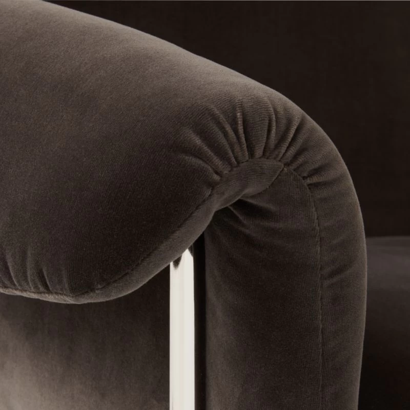 Saviti Black Velvet Office Chair 8 Saviti Black Velvet Office Chair - Image 6