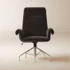 Saviti Black Velvet Office Chair 1 Saviti Black Velvet Office Chair -Chic Living Shop SavitiBlkVlvtOfficeChairSHF23