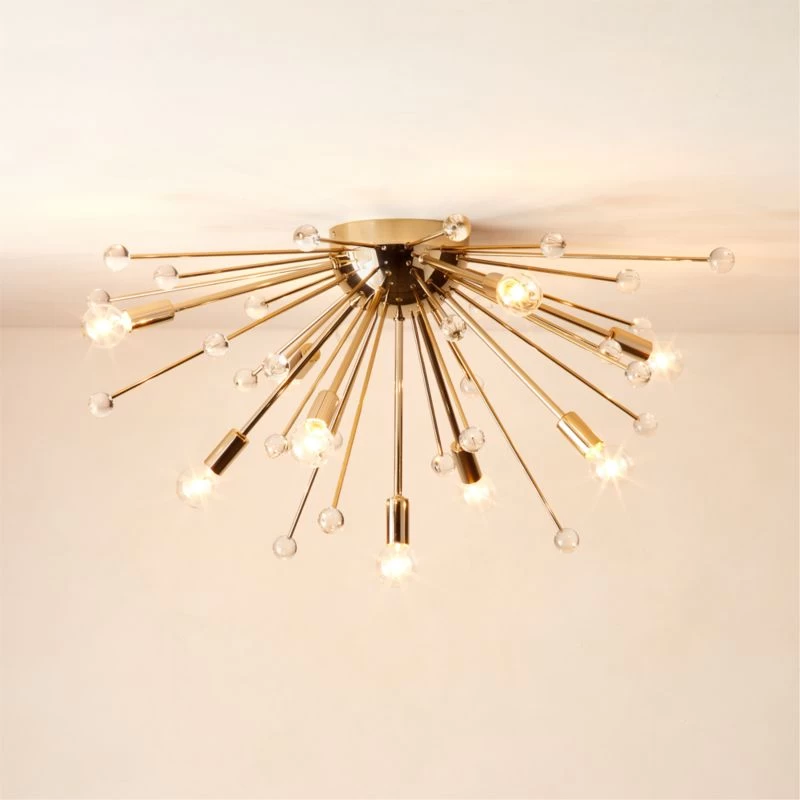 Scoppiare Polished Champagne Flush Mount Light 4 Scoppiare Polished Champagne Flush Mount Light - Image 2