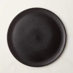 Sculpt Black Dinner Plate