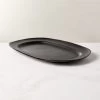 Sculpt Terracotta Large Black Platter -Chic Living Shop SculptBlkTrrcttLrgPlatterSHF22