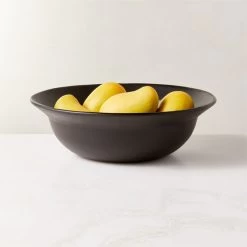 Sculpt Black Terracotta Serving Bowl -Chic Living Shop SculptBlkTrrcttServingBowlROF22