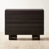 Seacliff 2-Drawer Black Oak Wood Nightstand 1 Seacliff 2-Drawer Black Oak Wood Nightstand -Chic Living Shop SeacliffNightstandSHS22