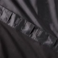 Seda Black Dupioni Silk Window Curtain Panel 48''x84'' -Chic Living Shop SedaBlackSilkDp96PnlAV3SHS23