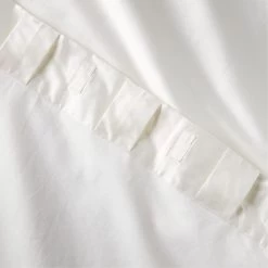 Seda Bright White Dupioni Silk Window Curtain Panel 48''x84'' -Chic Living Shop SedaBrtWhtSilkDp96PnlAV3SHS23