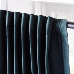 Seda Green Dupioni Silk Window Curtain Panel 48"x84" 12 Seda Green Dupioni Silk Window Curtain Panel 48"x84" -Chic Living Shop SedaSilkDpnGreenPnl96inAV3SHF21