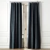 Seda Deep Blue Dupioni Silk Window Curtain Panel 48"x84" -Chic Living Shop SedaSlkDpBlueCrtnPnl96inSHF22