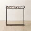 Sefro Marble And Metal Side Table -Chic Living Shop SefroBrnMrblNMtlSdTableSHF22
