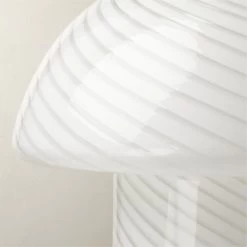 Senza White Glass Table Lamp -Chic Living Shop SenzaGlassTableLampAVSHF21