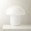 Senza White Glass Table Lamp -Chic Living Shop SenzaGlassTableLampSHF21
