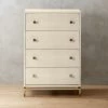 Ivory Shagreen Embossed Tall Chest -Chic Living Shop ShagreenEmbssdTllChstIvrySHS18 1x1