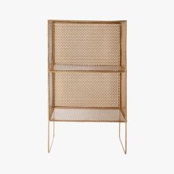 Sift Gold Metal Side Table -Chic Living Shop SiftGold2StoryTowerAVS17