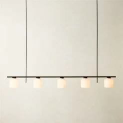 Silo 5-Bulb Matte Black Pendant Light -Chic Living Shop Silo5BulbMttBlkPendantROS23