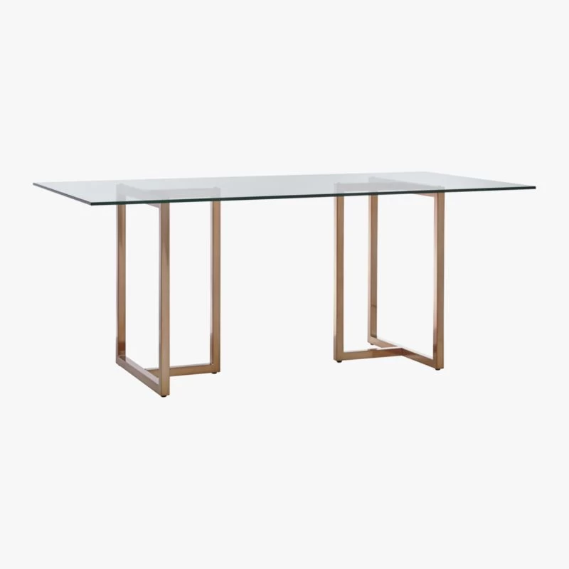 Silverado Brass 80" Rectangular Dining Table 5 Silverado Brass 80" Rectangular Dining Table - Image 3