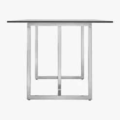 Silverado Chrome 80" Rectangular Dining Table -Chic Living Shop SilveradoChrmRctDiningTable80inSdS16