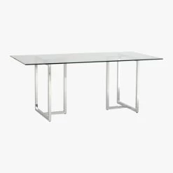 Silverado Chrome 72" Rectangular Dining Table 8 Silverado Chrome 72" Rectangular Dining Table -Chic Living Shop SilveradoTableRect3QS7