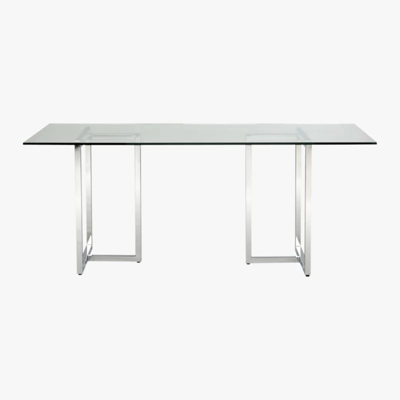 Silverado Chrome 72" Rectangular Dining Table 4 Silverado Chrome 72" Rectangular Dining Table - Image 2