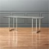 Silverado Chrome 80" Rectangular Dining Table -Chic Living Shop SilveradoTableRectangular80inChromeSHS16 1x1