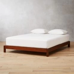 Simple Acacia Wood Bed Base