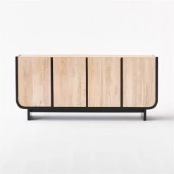 Sion White-Washed Teak Wood Credenza -Chic Living Shop SionWhiteWashTeakCredenzaSOF20
