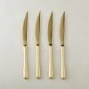 Sizzle Gold Steak Knives Set Of 4 2 Sizzle Gold Steak Knives Set Of 4 -Chic Living Shop SizzleGoldSteakKnvsS4SHF18