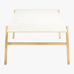 Slab Small Marble Coffee Table With Brass Base -Chic Living Shop SlabBrassCoffeeTbleSDF17