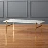 Slab Small Marble Coffee Table With Brass Base -Chic Living Shop SlabBrassCoffeeTbleSHF17 1x1