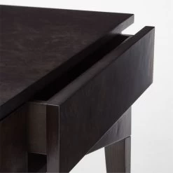 Spillo 2-Drawer Black Burl Wood Desk 19 Spillo 2-Drawer Black Burl Wood Desk -Chic Living Shop SpilloBurlWoodDeskAVSSF22