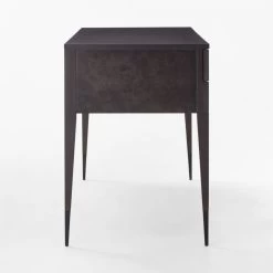 Spillo 2-Drawer Black Burl Wood Desk 17 Spillo 2-Drawer Black Burl Wood Desk -Chic Living Shop SpilloBurlWoodDeskSDSSF22