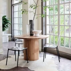 White Ceramic Pedestal Bowl 11 White Ceramic Pedestal Bowl -Chic Living Shop SpindlerRoundDiningTableJN21 1x1