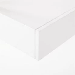 Stairway 2-Drawer White Wall Mount Desk With Shelves 96'' -Chic Living Shop Stairway96inWideDeskWhtAVSSF21