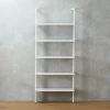 Stairway White Metal Wall Mount Bookshelf 72.5'' -Chic Living Shop StairwayBookcaseWhiteShortAVSHS16 1x1